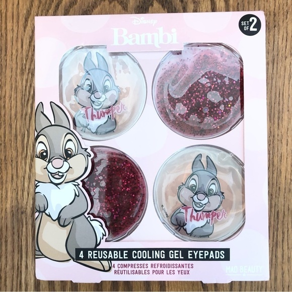 NIB, Disney/Thumper, Depuffing Gel Eye Masks, Reusable, 2 Sets, Pink - Picture 1 of 2